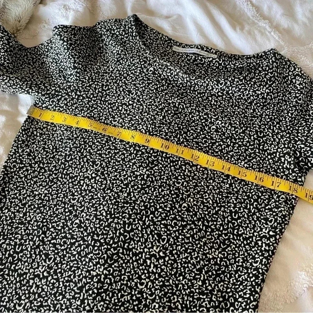 & Other Stories Swing Skater Dress Leopard Cheetah Print Mini Short Sleeve: 10 - Picture 9 of 11